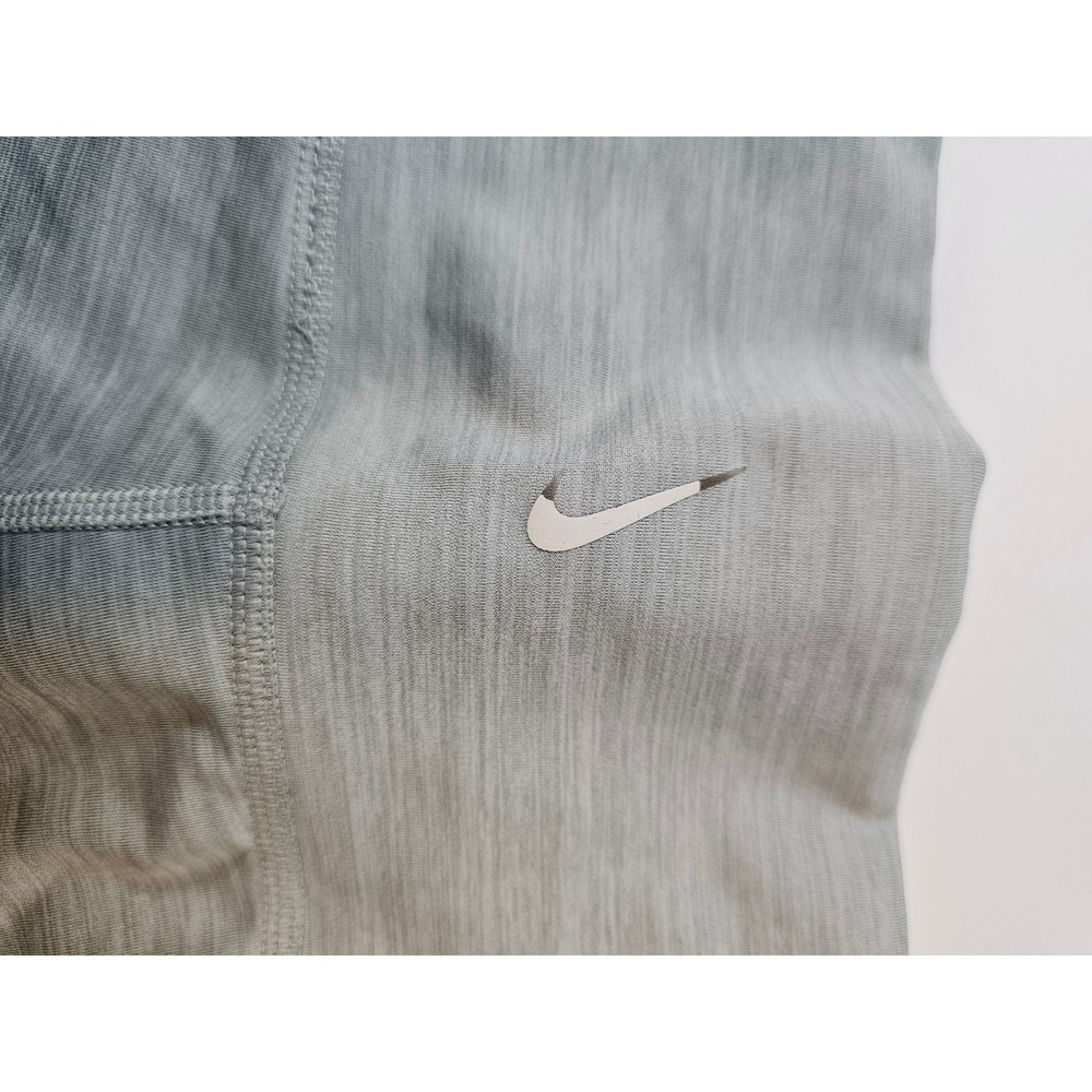 Nike Dri-FIT Leggings Women XS Grey Tulip Hem Yoga Pants‎ - Picture 6 of 7